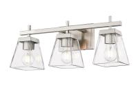 Three Light Vanity by Z-Lite - Lauren Collection, Brushed Nickel Finish - 819-3V-BN