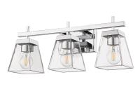 Three Light Vanity by Z-Lite - Lauren Collection, Chrome Finish - 819-3V-CH