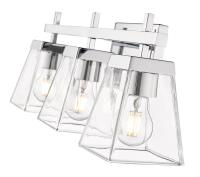 Three Light Vanity by Z-Lite - Lauren Collection, Chrome Finish - 819-3V-CH