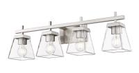 Four Light Vanity by Z-Lite - Lauren Collection, Brushed Nickel Finish - 819-4V-BN