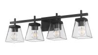 Four Light Vanity by Z-Lite - Lauren Collection, Matte Black Finish - 819-4V-MB