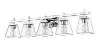 Five Light Vanity by Z-Lite - Lauren Collection, Chrome Finish - 819-5V-CH