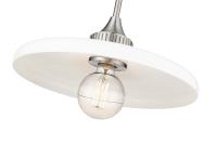 One Light Pendant by Z-Lite - Paloma Collection, Brushed Nickel Finish - 820P14-BN