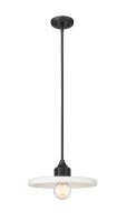 One Light Pendant by Z-Lite - Paloma Collection, Matte Black Finish - 820P14-MB