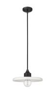 One Light Pendant by Z-Lite - Paloma Collection, Matte Black Finish - 820P14-MB