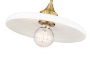 One Light Pendant by Z-Lite - Paloma Collection, Olde Brass Finish - 820P14-OBR