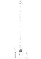 One Light Pendant by Z-Lite - Paloma Collection, Olde Brass Finish - 820P14-OBR