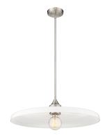 One Light Pendant by Z-Lite - Paloma Collection, Brushed Nickel Finish - 820P24-BN