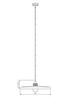 One Light Pendant by Z-Lite - Paloma Collection, Matte Black Finish - 820P24-MB