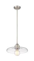 One Light Pendant by Z-Lite - Paloma Collection, Brushed Nickel Finish - 821P14-BN
