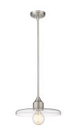 One Light Pendant by Z-Lite - Paloma Collection, Brushed Nickel Finish - 821P14-BN