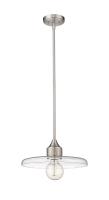 One Light Pendant by Z-Lite - Paloma Collection, Brushed Nickel Finish - 821P14-BN