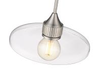One Light Pendant by Z-Lite - Paloma Collection, Brushed Nickel Finish - 821P14-BN