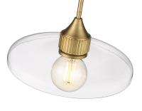 One Light Pendant by Z-Lite - Paloma Collection, Olde Brass Finish - 821P14-OBR