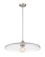 One Light Pendant by Z-Lite - Paloma Collection, Brushed Nickel Finish - 821P24-BN