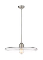 One Light Pendant by Z-Lite - Paloma Collection, Brushed Nickel Finish - 821P24-BN
