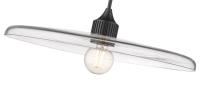 One Light Pendant by Z-Lite - Paloma Collection, Matte Black Finish - 821P24-MB