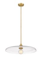 One Light Pendant by Z-Lite - Paloma Collection, Olde Brass Finish - 821P24-OBR