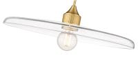 One Light Pendant by Z-Lite - Paloma Collection, Olde Brass Finish - 821P24-OBR