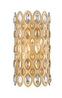 Two Light Wall Sconce by Z-Lite - Dealey Collection, Heirloom Brass Finish - 822-2S-HB