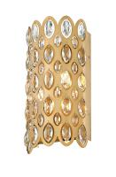 Two Light Wall Sconce by Z-Lite - Dealey Collection, Heirloom Brass Finish - 822-2S-HB