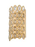 Two Light Wall Sconce by Z-Lite - Dealey Collection, Heirloom Brass Finish - 822-2S-HB