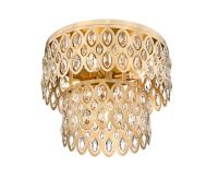 Five Light Flush Mount by Z-Lite - Dealey Collection, Heirloom Brass Finish - 822F15-HB