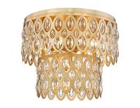 Five Light Flush Mount by Z-Lite - Dealey Collection, Heirloom Brass Finish - 822F15-HB