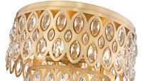 Five Light Flush Mount by Z-Lite - Dealey Collection, Heirloom Brass Finish - 822F15-HB