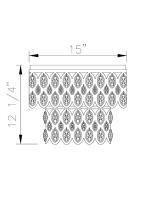Five Light Flush Mount by Z-Lite - Dealey Collection, Heirloom Brass Finish - 822F15-HB