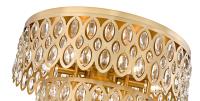 Nine Light Flush Mount by Z-Lite - Dealey Collection, Heirloom Brass Finish - 822F20-HB