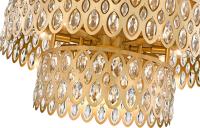 12 Light Flush Mount by Z-Lite - Dealey Collection, Heirloom Brass Finish - 822F24-HB
