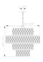 13 Light Chandelier by Z-Lite - Dealey Collection, Heirloom Brass Finish - 822P26-HB