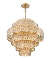 17 Light Chandelier by Z-Lite - Dealey Collection, Heirloom Brass Finish - 822P32-HB