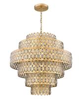 17 Light Chandelier by Z-Lite - Dealey Collection, Heirloom Brass Finish - 822P32-HB