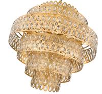 17 Light Chandelier by Z-Lite - Dealey Collection, Heirloom Brass Finish - 822P32-HB