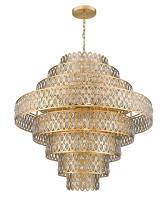 25 Light Chandelier by Z-Lite - Dealey Collection, Heirloom Brass Finish - 822P45-HB