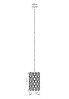 Three Light Pendant by Z-Lite - Dealey Collection, Heirloom Brass Finish - 822P9-HB