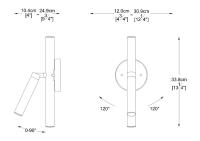 LED Wall Sconce by Z-Lite - Forest Collection, Matte Black Finish - 917-3S-MB-LED