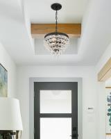 Three Light Mini Chandelier by Crystorama - Calypso Collection, Matte Black Finish - 130-MK