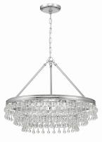 Six Light Chandelier by Crystorama - Calypso Collection, Polished Chrome Finish - 237-CH