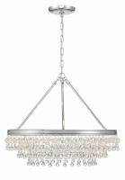 Six Light Chandelier by Crystorama - Calypso Collection, Polished Chrome Finish - 237-CH