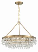 Six Light Chandelier by Crystorama - Calypso Collection, Vibrant Gold Finish - 237-VG
