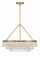 Six Light Chandelier by Crystorama - Calypso Collection, Vibrant Gold Finish - 237-VG