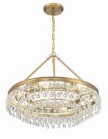 Six Light Chandelier by Crystorama - Calypso Collection, Vibrant Gold Finish - 237-VG