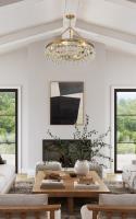 Six Light Chandelier by Crystorama - Calypso Collection, Vibrant Gold Finish - 237-VG