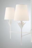 Four Light Chandelier by Crystorama - Broche Collection, Matte White Finish - 534-MT