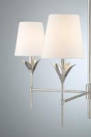 Four Light Chandelier by Crystorama - Broche Collection, Antique Silver Finish - 534-SA