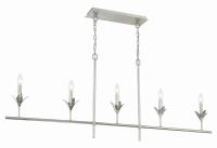Five Light Chandelier by Crystorama - Broche Collection, Antique Silver Finish - 537-SA