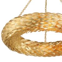 Eight Light Semi Flush Mount by Crystorama - Broche Collection, Antique Gold Finish - 538-GA_CEILING